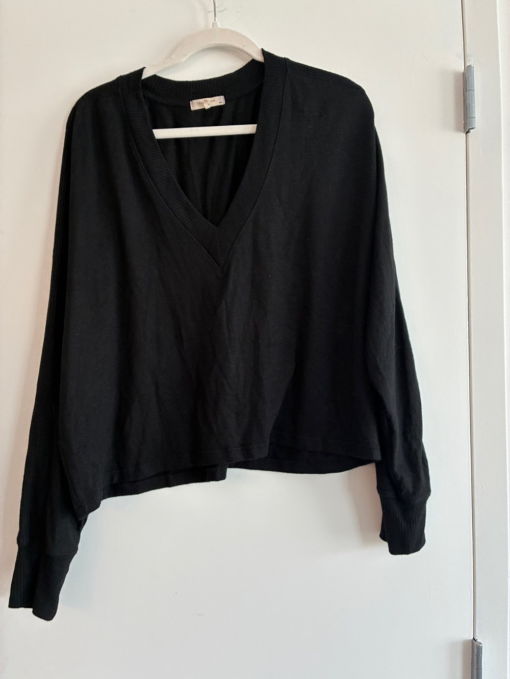 rag & bone black V-neck sweater